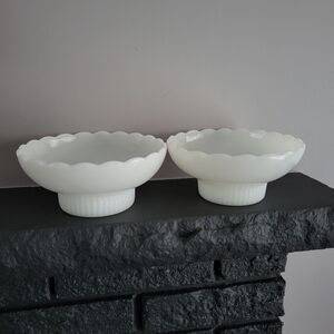 E.O. Brody Milkglass Vintage Bowls/Pair